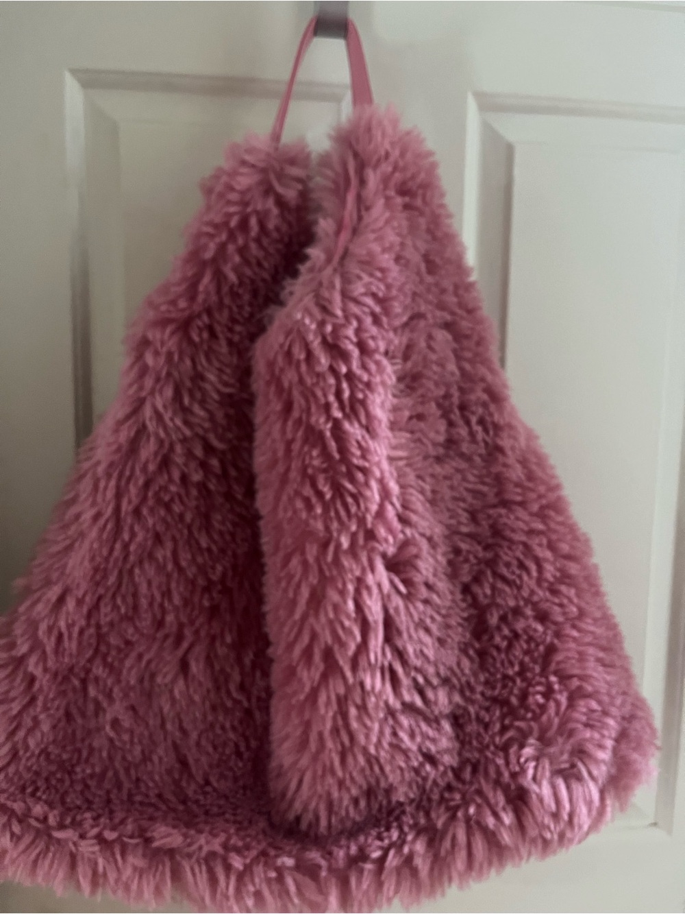 NWT retail $108 #Anthropologie #Reclectic Plush Pink Faux Fur Tote Bag - Picture 3 of 4